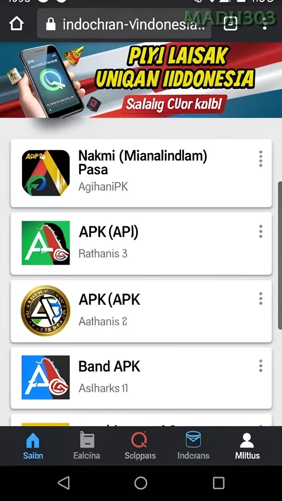 Cuplikan layar SUPRASLOT — halaman utama