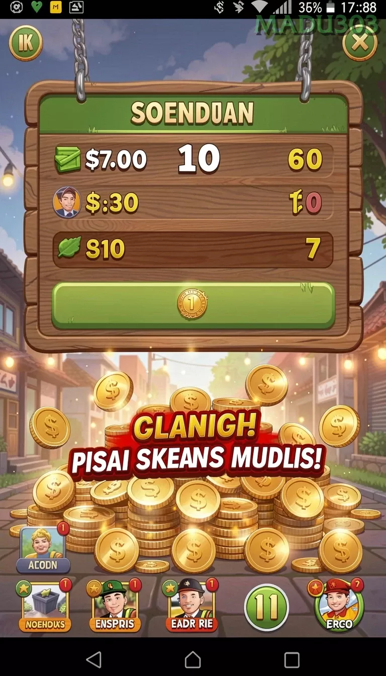 Cuplikan layar SS88BET — menu navigasi