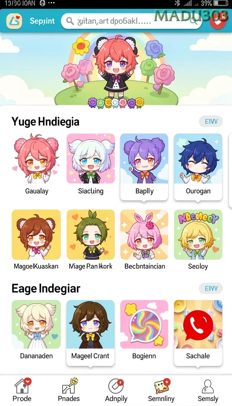Cuplikan layar DI1 — menu navigasi