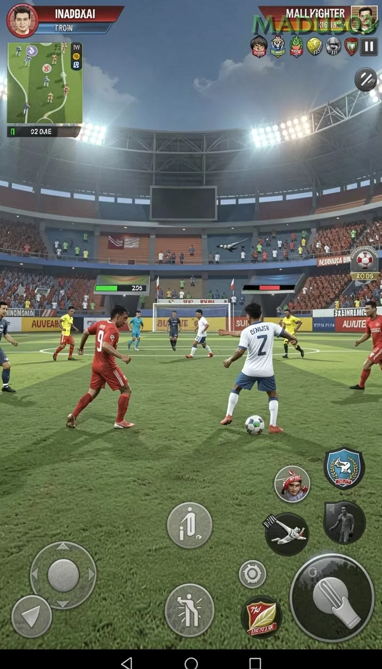 Cuplikan layar PLAYWIN — menu navigasi